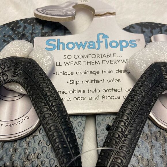 Showaflops Sandals Tire Track Water Flip Flop Shoes Size 7 8 - Picture 4 of 10